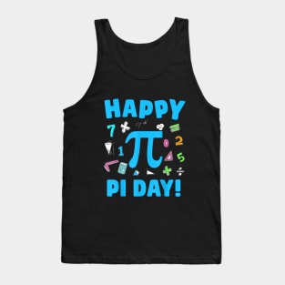 Happy Pi Day Kids Math Teachers Student Professor Pi Day Tank Top